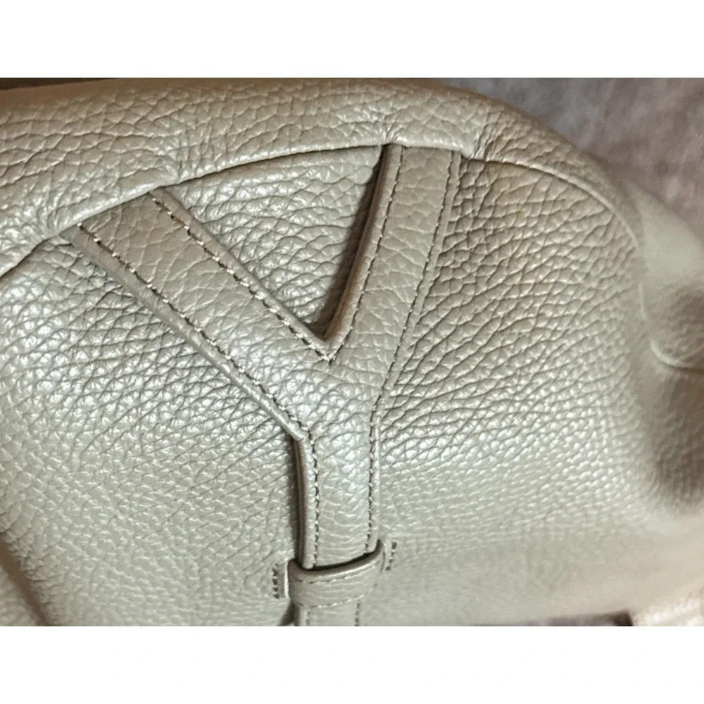Discord Yohji Yamamoto | Leather Logo Backpack Beige KLDR-0